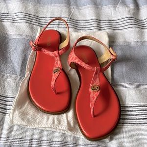 Michael Kors Orange Minimalist Summer Sandals